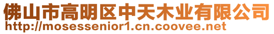 佛山市高明區(qū)中天木業(yè)有限公司