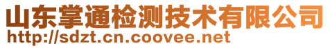 山東掌通檢測技術(shù)有限公司