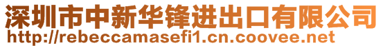深圳市中新華鋒進(jìn)出口有限公司