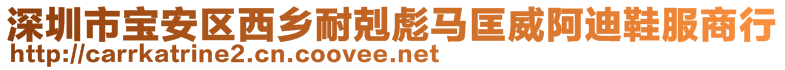 深圳市寶安區(qū)西鄉(xiāng)耐剋彪馬匡威阿迪鞋服商行