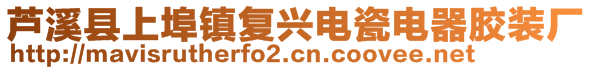 芦溪县上埠镇复兴电瓷电器胶装厂