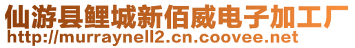 仙游县鲤城新佰威电子加工厂