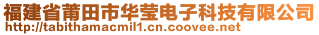 福建省莆田市华莹电子科技有限公司