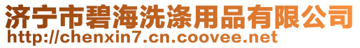 濟寧市碧海洗滌用品有限公司