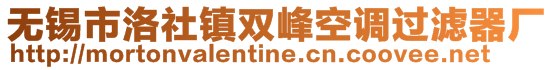 無(wú)錫市洛社鎮(zhèn)雙峰空調(diào)過(guò)濾器廠