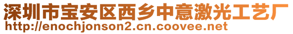 深圳市寶安區(qū)西鄉(xiāng)中意激光工藝廠