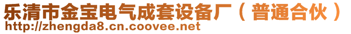 乐清市金宝电气成套设备厂（普通合伙）