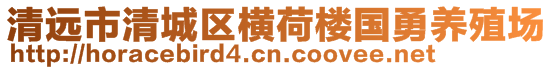 清遠市清城區橫荷樓國勇養殖場