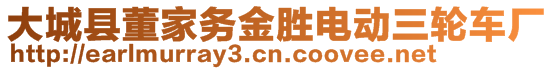 大城縣董家務金勝電動三輪車廠