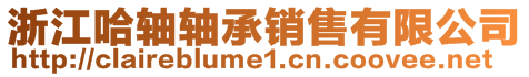 浙江哈軸軸承銷售有限公司