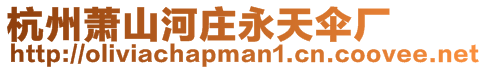 杭州蕭山河莊永天傘廠