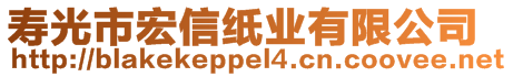 壽光市宏信紙業(yè)有限公司