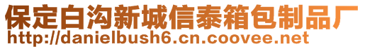 保定白溝新城信泰箱包制品廠