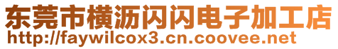 東莞市橫瀝閃閃電子加工店