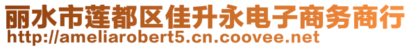 麗水市蓮都區(qū)佳升永電子商務(wù)商行