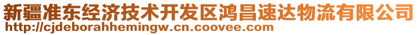 新疆準東經濟技術開發區鴻昌速達物流有限公司
