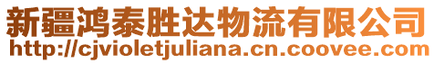 新疆鴻泰勝達物流有限公司