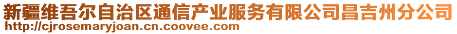 新疆维吾尔自治区通信产业服务有限公司昌吉州分公司