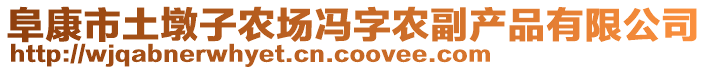 阜康市土墩子農(nóng)場馮字農(nóng)副產(chǎn)品有限公司