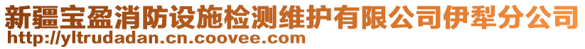 新疆寶盈消防設(shè)施檢測維護有限公司伊犁分公司