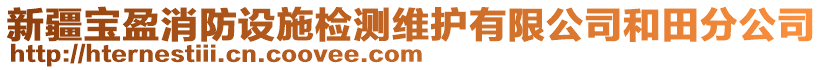 新疆寶盈消防設(shè)施檢測維護有限公司和田分公司