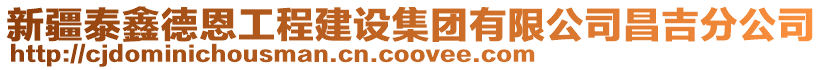 新疆泰鑫德恩工程建設(shè)集團(tuán)有限公司昌吉分公司