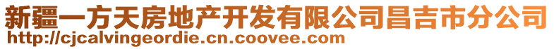新疆一方天房地產開發有限公司昌吉市分公司