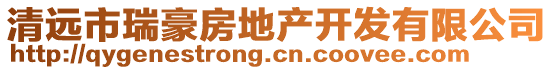 清遠市瑞豪房地產(chǎn)開發(fā)有限公司