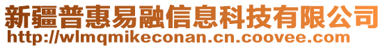 新疆普惠易融信息科技有限公司