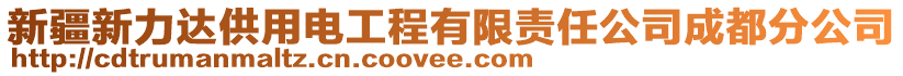 新疆新力達供用電工程有限責任公司成都分公司