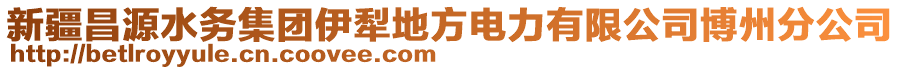 新疆昌源水務(wù)集團(tuán)伊犁地方電力有限公司博州分公司