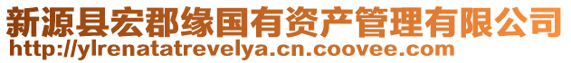 新源縣宏郡緣國有資產管理有限公司