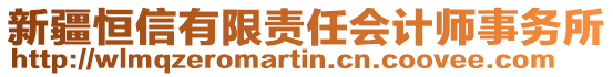 新疆恒信有限責任會計師事務所