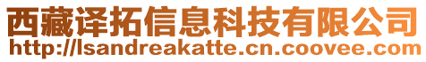 西藏譯拓信息科技有限公司