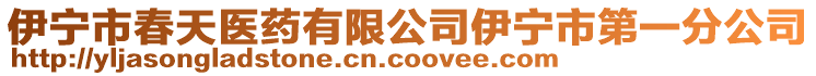 伊寧市春天醫(yī)藥有限公司伊寧市第一分公司