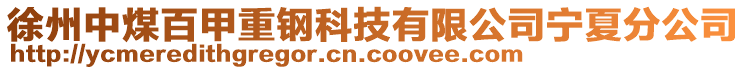 徐州中煤百甲重鋼科技有限公司寧夏分公司