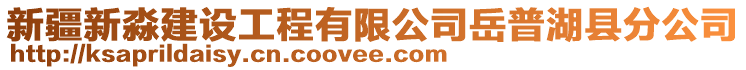 新疆新淼建設(shè)工程有限公司岳普湖縣分公司