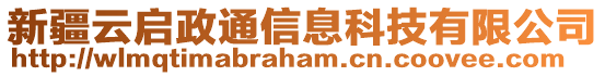 新疆云啟政通信息科技有限公司