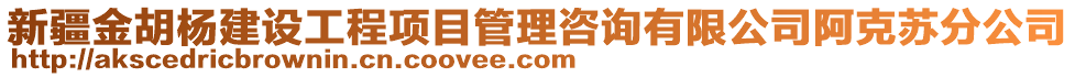 新疆金胡楊建設(shè)工程項(xiàng)目管理咨詢有限公司阿克蘇分公司