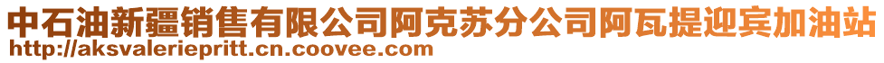 中石油新疆銷售有限公司阿克蘇分公司阿瓦提迎賓加油站