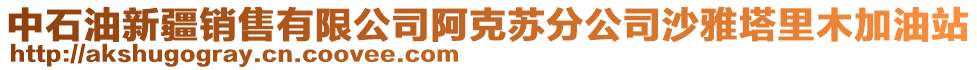 中石油新疆銷售有限公司阿克蘇分公司沙雅塔里木加油站