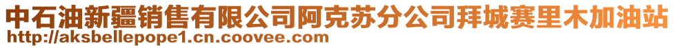 中石油新疆銷售有限公司阿克蘇分公司拜城賽里木加油站