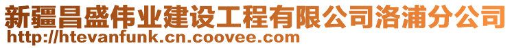 新疆昌盛偉業(yè)建設(shè)工程有限公司洛浦分公司