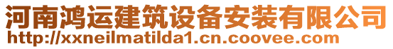 河南鴻運建筑設備安裝有限公司