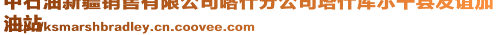 中石油新疆銷售有限公司喀什分公司塔什庫爾干縣友誼加
油站