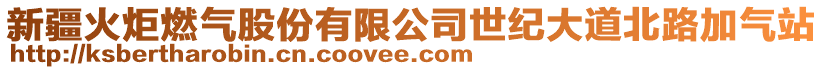 新疆火炬燃?xì)夤煞萦邢薰臼兰o(jì)大道北路加氣站