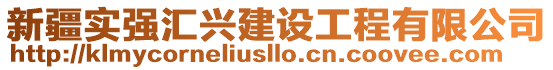 新疆實(shí)強(qiáng)匯興建設(shè)工程有限公司