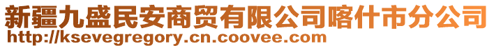 新疆九盛民安商貿(mào)有限公司喀什市分公司