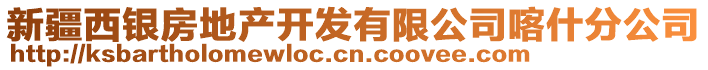 新疆西銀房地產(chǎn)開發(fā)有限公司喀什分公司