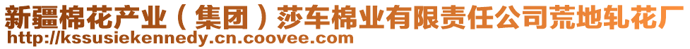 新疆棉花產(chǎn)業(yè)（集團）莎車棉業(yè)有限責(zé)任公司荒地軋花廠